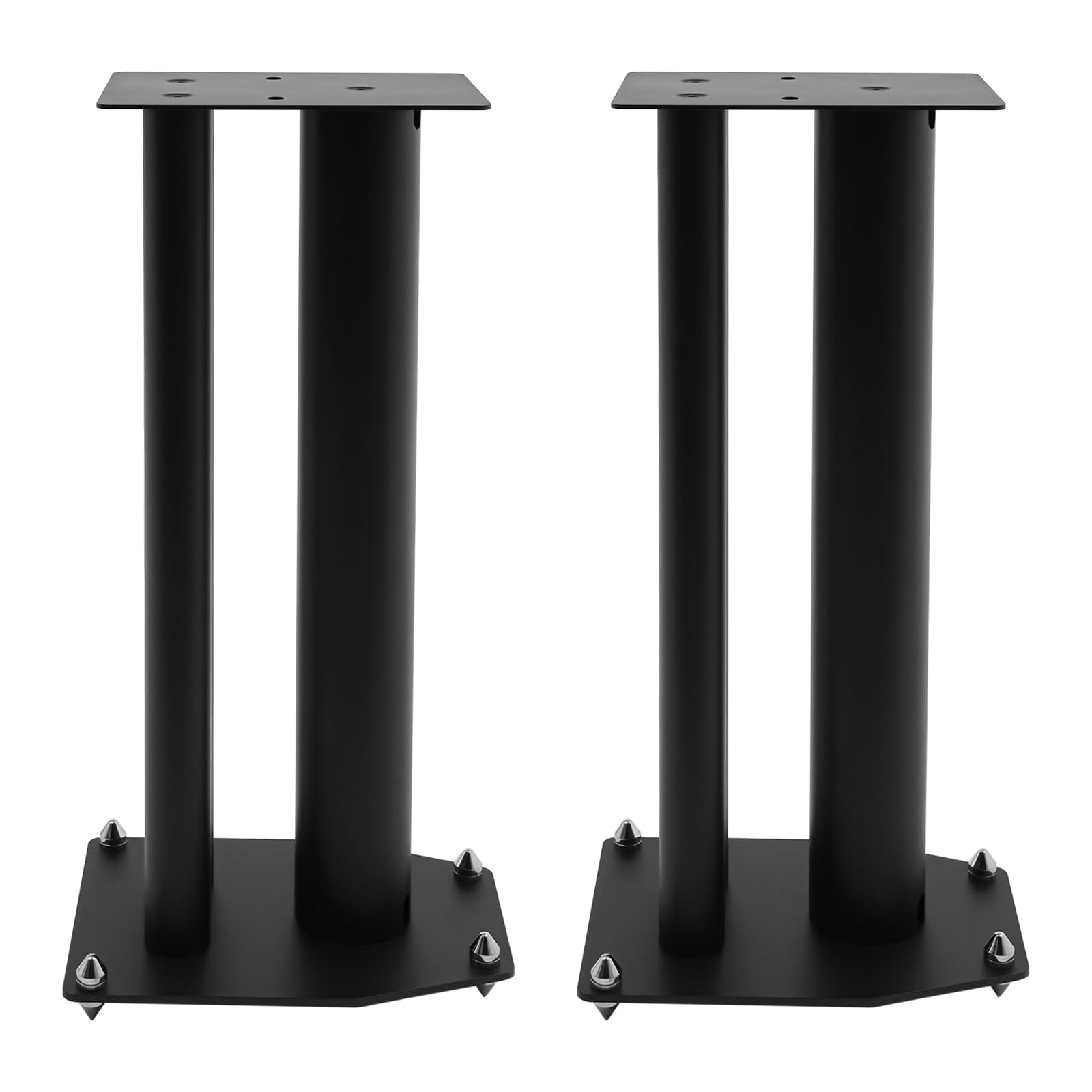 Supporto per altoparlante indipendente, in ferro moderno, nero, per soggiorno, studio, home theater, altezza regolabile