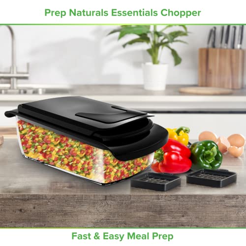 Vegetable Chopper, Veggie Chopper - Chopper Vegetable Cutter, Food Chopper & Onion Chopper - Veggie Chopper With Container, Vegetable Chopper With Container, Onion Chopper Dicers, Choppers - Black #TOP1