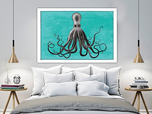 Lord Bodner Octopus Art Print, Nautical Decor, Octopus Art Print, Nautical Poster, Vintage Octopus Poster, Large Wall Art, Kraken Art Print