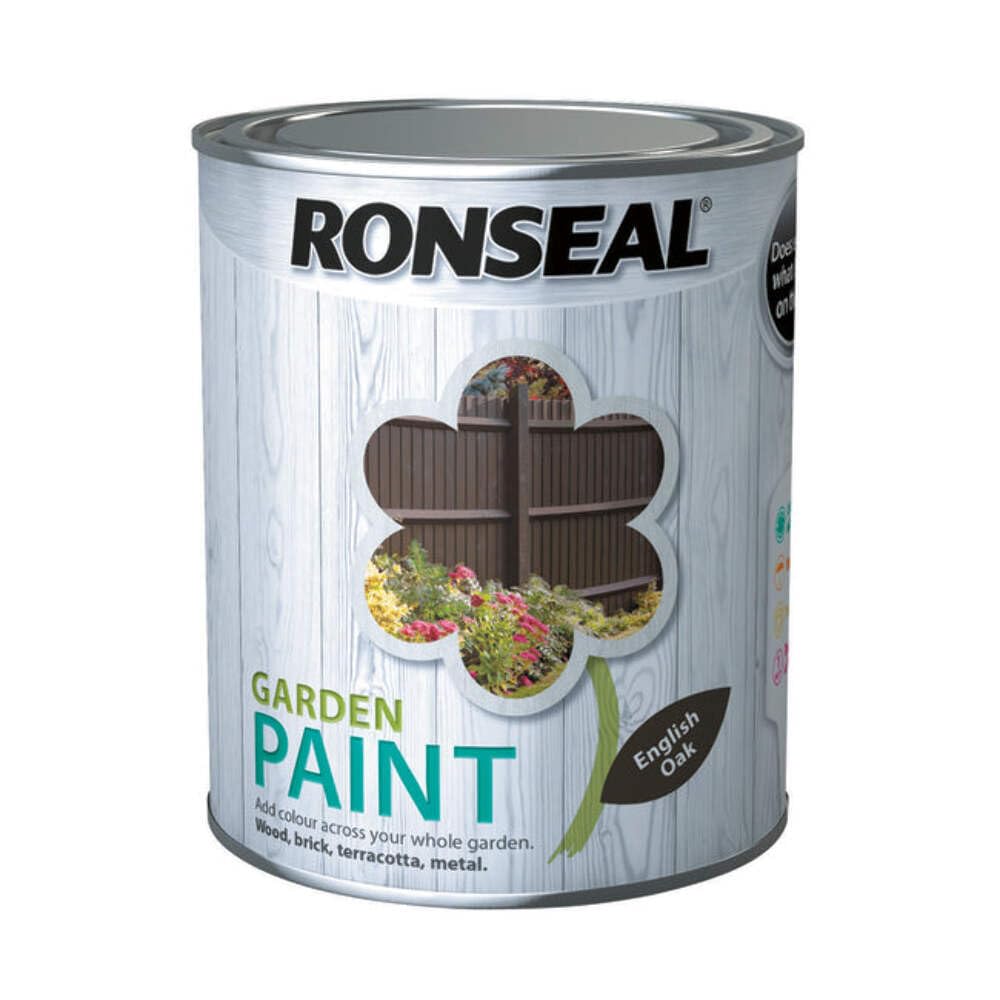 Ronseal Garden Paint English Oak 750Ml