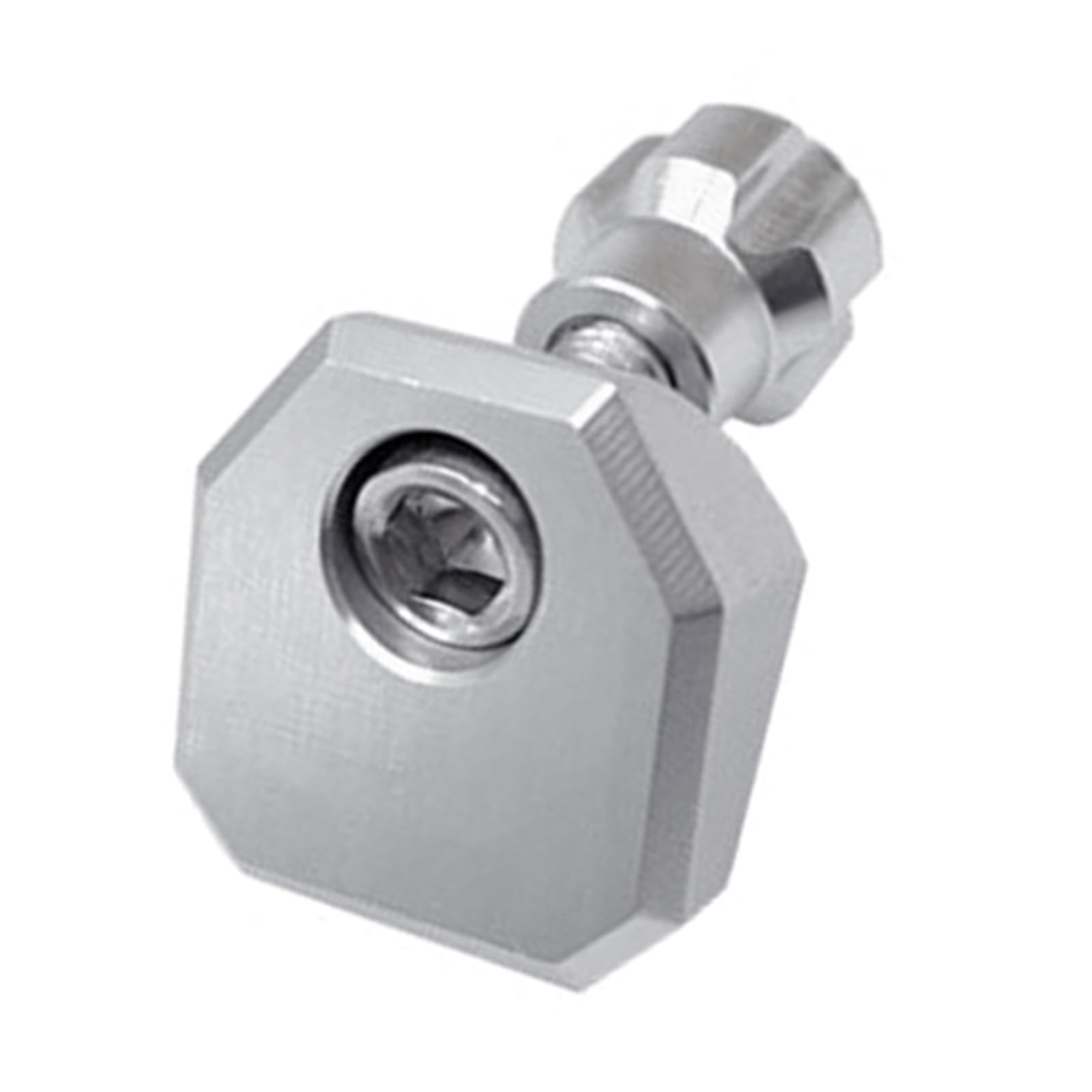 Kahdgss Silver Strength Aluminum Alloy Folding Bike Head Tube Clamps Quickly Release Levers Fixing Cover Easy Installation Folding Bicycles Head Tube Fixing Cover