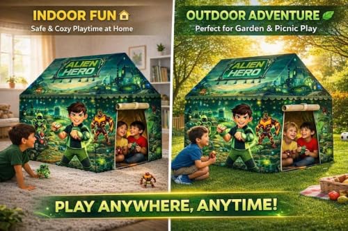 Image of Colorfull and Light Weight Children Play Tent House for 3 to 10 Years Old Kids Girls and Boys Light Weight and Foldable Children Toys,Indoor and Outdoor Kid Tent Houses
