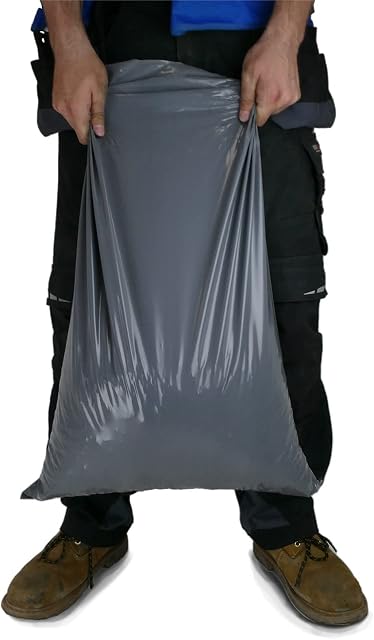 sackmaker Polythene Rubble Sacks - ULTRA Heavy Duty Rubble Bags - Extra THICK Industrial Grade Builders Rubble Bags (5 Pack)