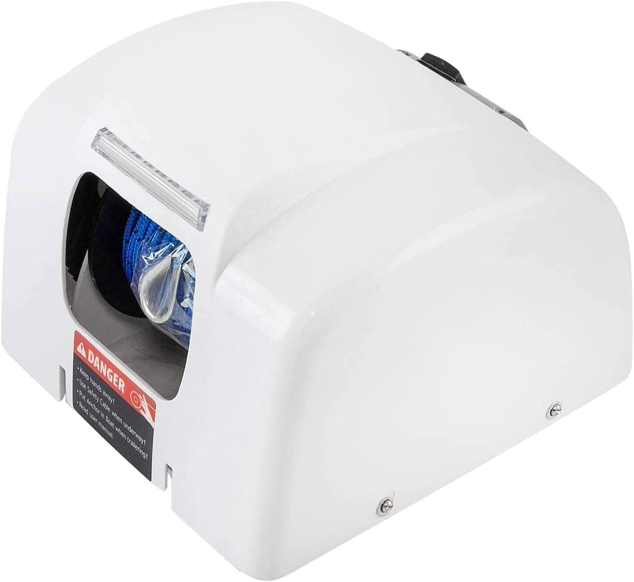 12 V Boat Anchor Wench,Electric Anchor Winch,Saltwater Boat Anchor Windlass Kit,W/Wireless Remote Control&100 Feet Pre Wound Anchor Rope