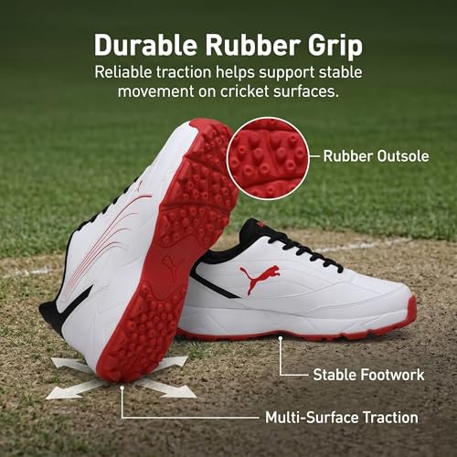 Image of PUMA Men Nu Cricket Shoes | Lightweight Rubber Sports Shoes