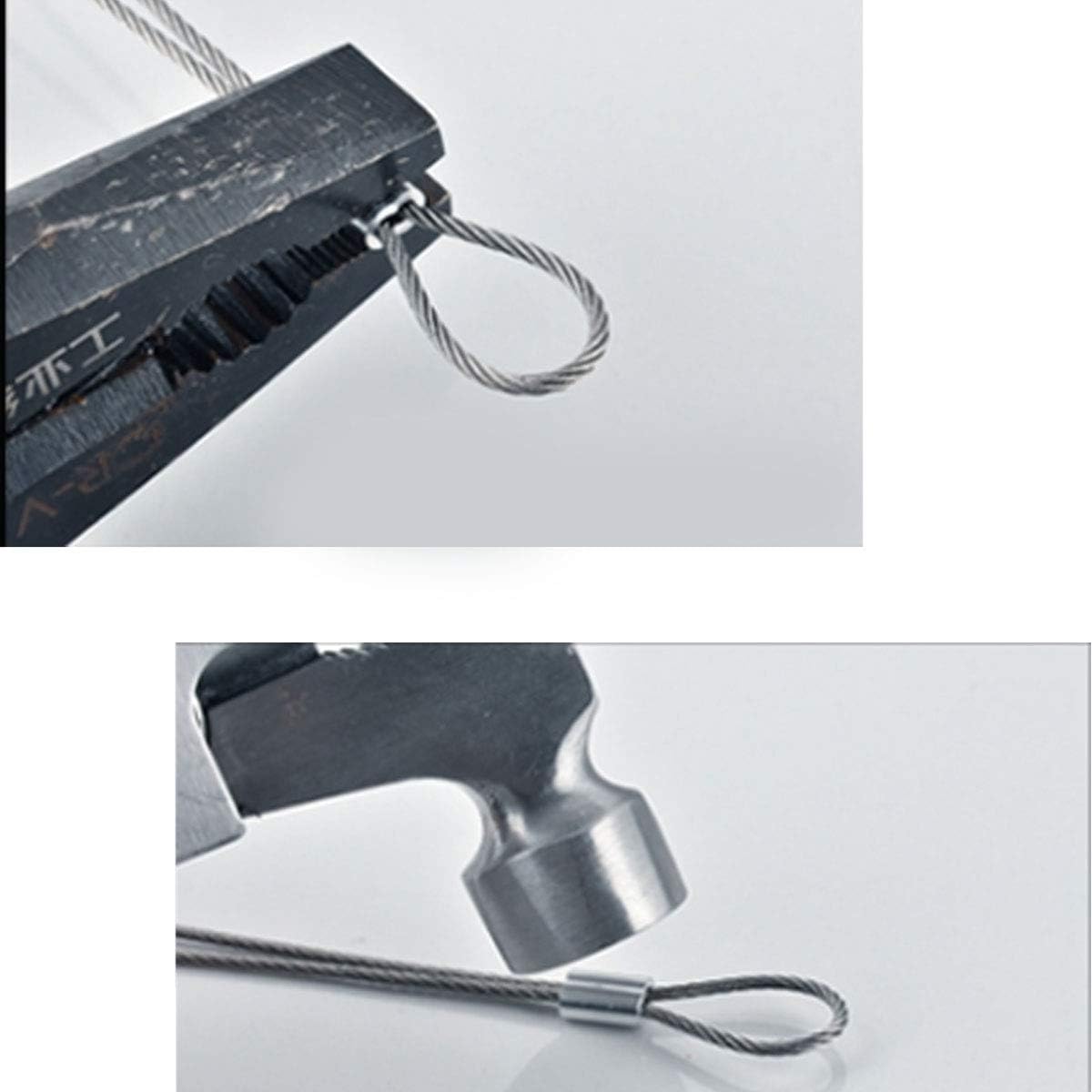 YAMASO 200pcs 1/16" Aluminum Crimping Loop Sleeve, Cable Ferrule Wire Rope Sleeves Loop Sleeve 1/16"(200pcs) image 4 of 5 B0D21WZMTX