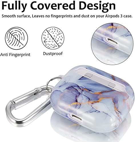 Compatible with AirPods 3 Case Cover/Airpods 3rd Generation Case-V-MORO AirPods 3 Case TPU Material Protective Case with Keychain Clip Compatible for New Apple AirPods (3rd Generation) 2021 Colorful