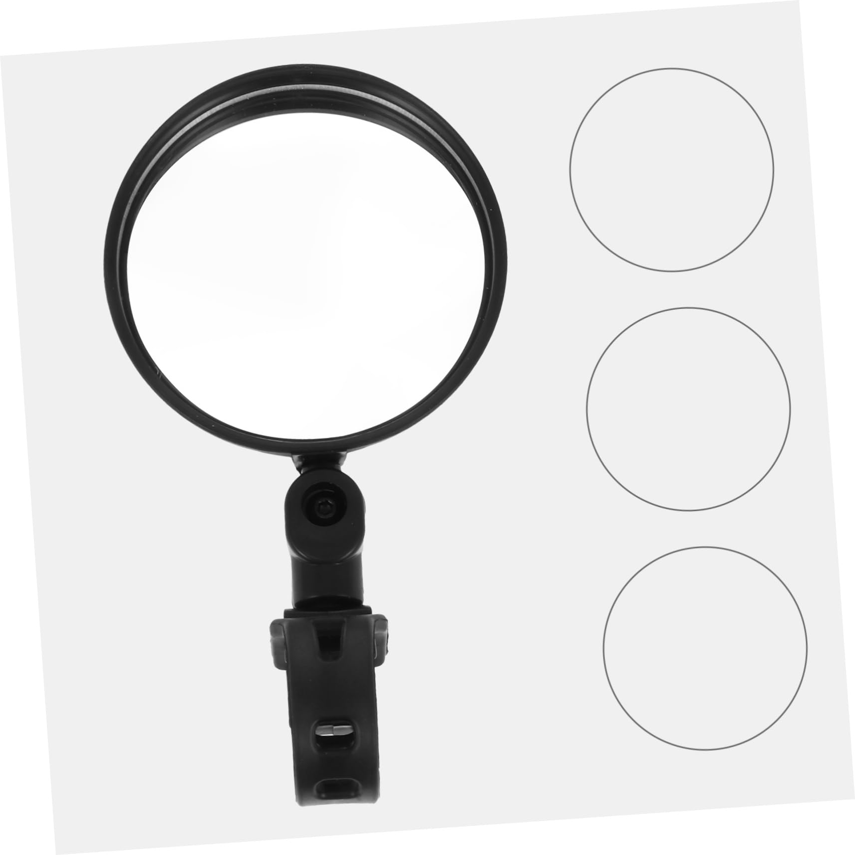 3 Set Specchietto Retrovisore Convesso Per Biciclette Facile Su Manubrio Sicurezza Per Ciclisti E Mountain Bike Visione 2 Pezzi*3