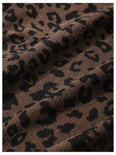 Girl's Leopard T Shirts Short Sleeve Crew Neck Graphic Tees Vintage Summer Tops3