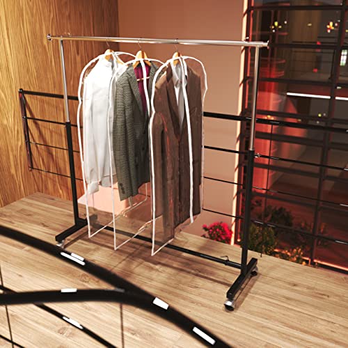 Hangerworld 100 cm (40") Long Zipped Suit Bags / Garment Clothes Covers, Pack of 6 - Image 3