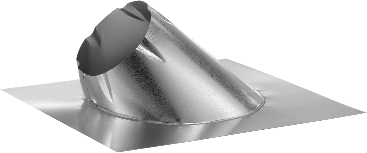 DuraVent, 8in. Diameter Flashing 7/12-12/12 Included (Qty.) 1 Material Galvanized Steel, Model# 8DP-F12