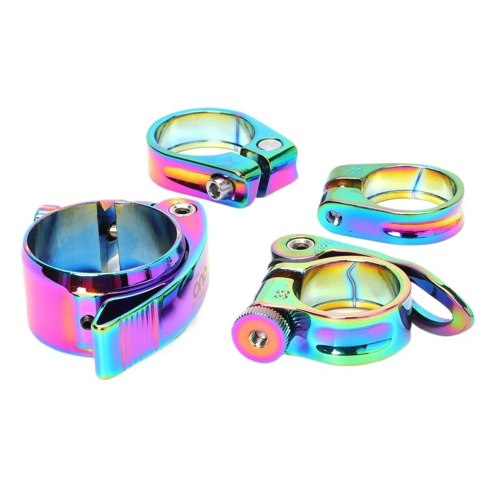 Colliers De Selle Pour VéLo Collier de serrage selle coloré for tige vélo 28,6/31,8/34,9 mm(QC99 40mm clamp)