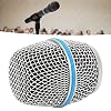 Replacement Mic Grille Metal Microphone Mesh Ball Head with Built in Inner Foam Filter, for Beta87A Mic and Other Models #4
