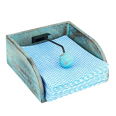Napkin Holder | Wooden Napkin Holders for Tables Kitchen | Napkin Organizer with Weighted Arm | Modern Flat Napkin… 51wAZiH1++L. SS400