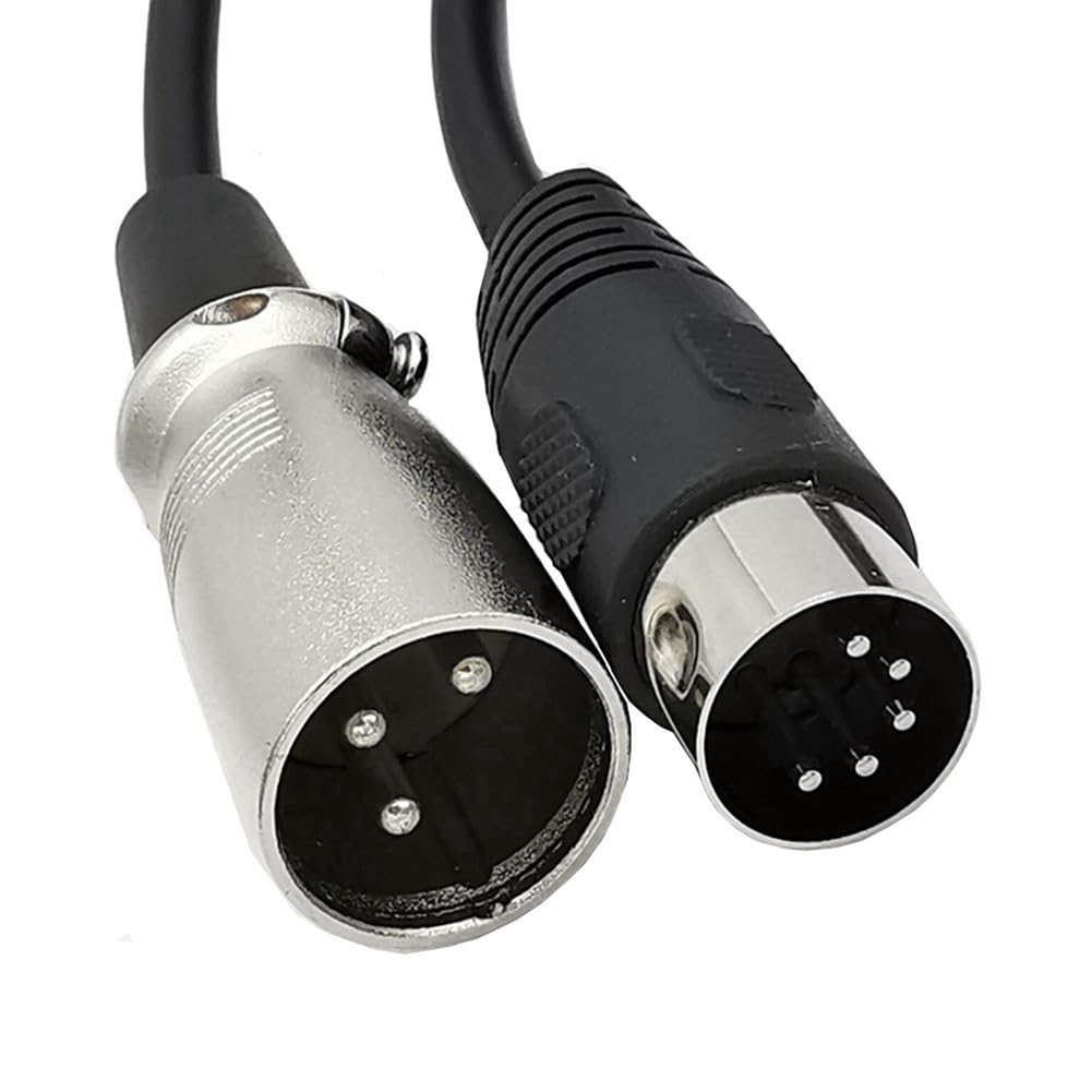 Câble Audio DIN 5 Broches vers XLR 3 Broches pour Instruments de Musique ou Câbles avec MIDI ou XLR DIN 5P Mâle vers XLR Mâle