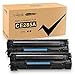 V4INK 2 Pack Replacement for HP 85A HP CE285A, HP CB435A, HP CB436A, Canon 125 Black Toner Cartridge for use with LaserJet P1102w P1006 P1505 M1212nf, Canon imageCLASS LBP6030w Printer