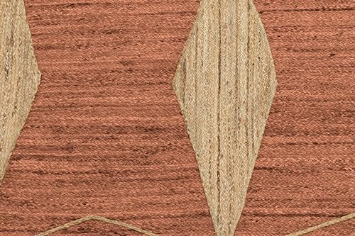 Alfombra Kilim de yute natural y beige para transformar el pasillo de tu cocina 7