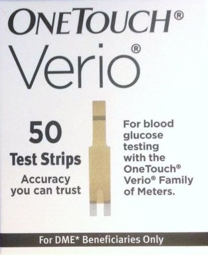 One Touch Verio Diabetic Test Strips, DME White Box, 100 Ct. by One Touch Verio