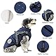 Savlot Hundejacke Winterweste Jacken Hundemantel Hundepullover Haustier Skifahren Kostüm Ärmellose Baumwolle Gepolsterte Weste Mit Brustgurt Gurt - Dunkelblau, S