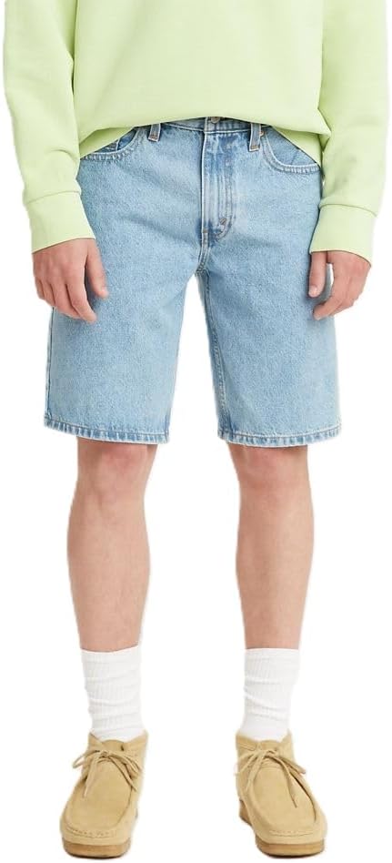 Levi's Men's 405 Standard Fit Shorts (Also Available in Big & Tall), Light Score-Light Indigo, 33