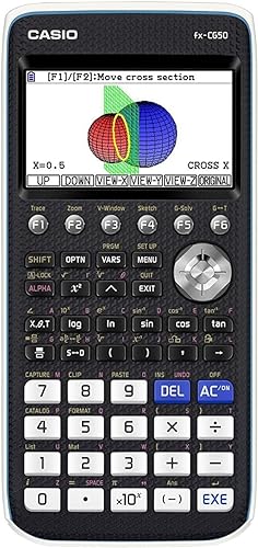 Casio PRIZM FX-CG50 Graphing Calculator - 3D Graphing - Natural-VPAM, Icon Menu Display, Slide-on C
