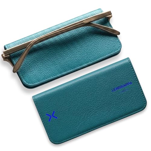 Étui à lunettes bleu sarcelle idéal pour voyager léger avec style et élégance