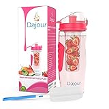 Dajour Infuser Infusion Water Bottle Fruit Kid's Men's and Women's Healthy Vitamin Water Basily Savvy