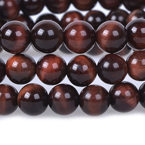 Natural Red Tiger Eye Gemstone 6Mm Round Beads Stretch Bracelet 6.5 Inch #TOP1