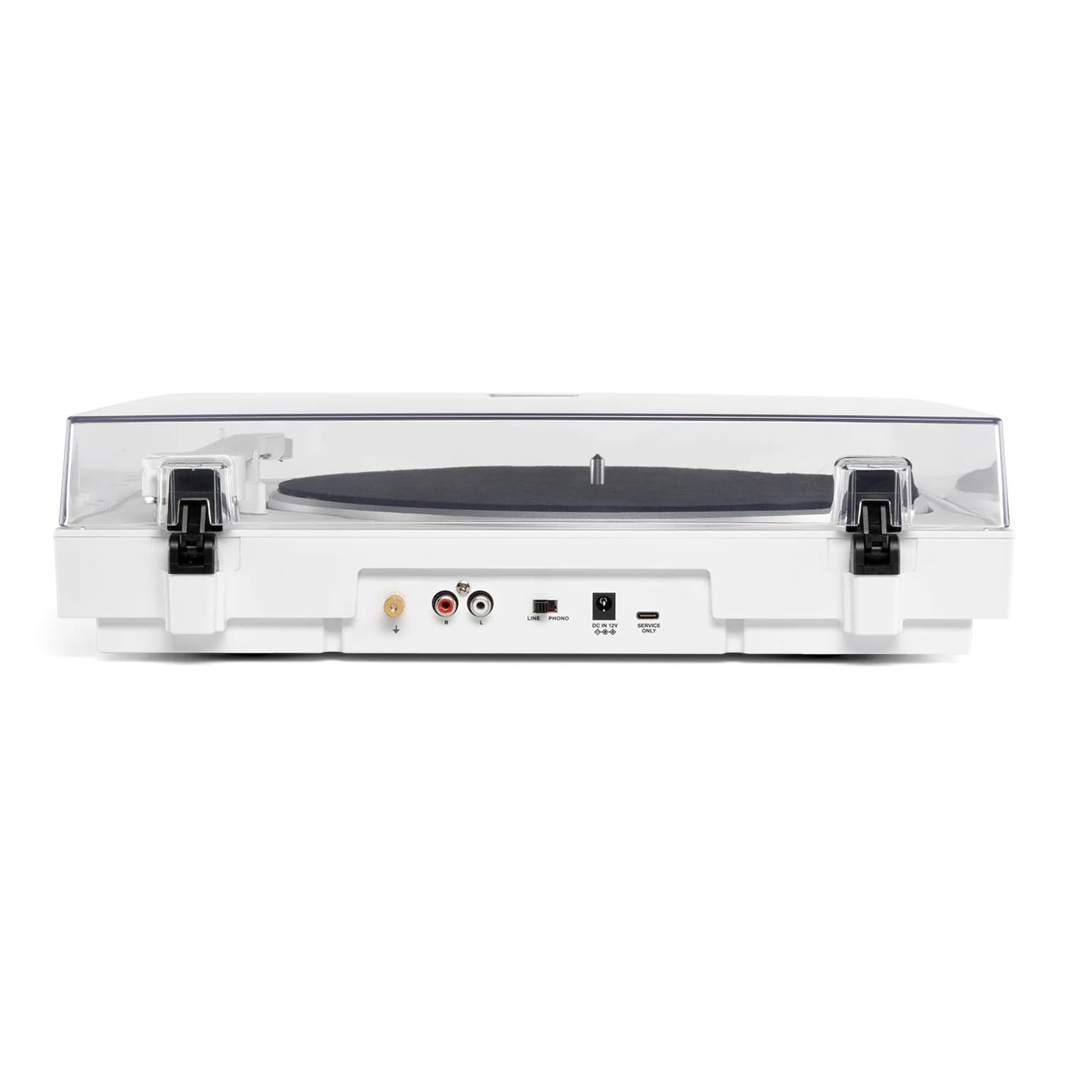 Victrola Platine tournante Bluetooth entièrement automatique avec cartouche Audio Technica ATN3600L, fonction de répétition automatique, tourne-disque vinyle à 2 vitesses, diffusion Bluetooth sans fil