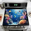 AOHMPT Stove Top Covers for Electric Stove: 28''x20'' Protector Glass Stove Top Expands Counter Space, Stylish Kitchen Decor