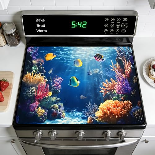 Image of Stove Burner Covers Non-Slip Electric Cooktop Protector Mat (CH2064)