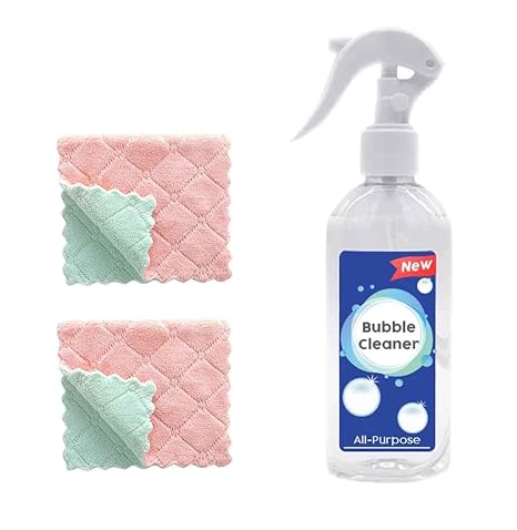 Tuu Kitchen Grease Bubble Cleaner Magic Multi Purpose Foam Cleaning Spray More Grease Remover For Home 1 X All Purpose Bubble Cleaner 2 X Cleaning Towel Amazon In Health Personal Care