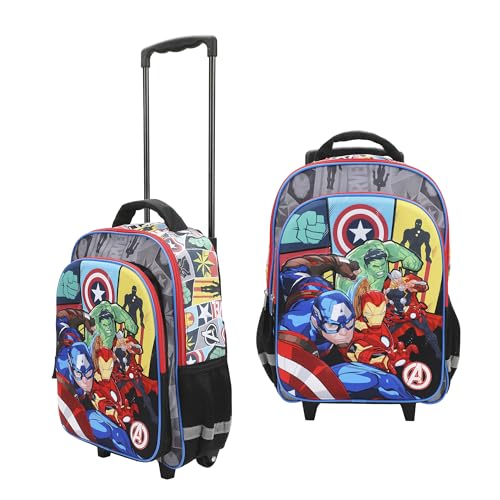 Bioworld Marvel Avengers 16' Rolling Travel Backpack