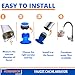 16PCS Faucet Aerators Faucet Aerator Replacement Faucet Aerator Bathroom Sink with 4PCS Faucet Aerator Removal Tool Aerator Key, Water Saving Sink Flow Restrictor Set M 16.5mm 18.5mm 21.5mm 24mm