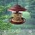 BEBEKULA Bird Feeders for Outside, Wild Bird Feeder Hanging for Garden Yard Decoration (Brown)