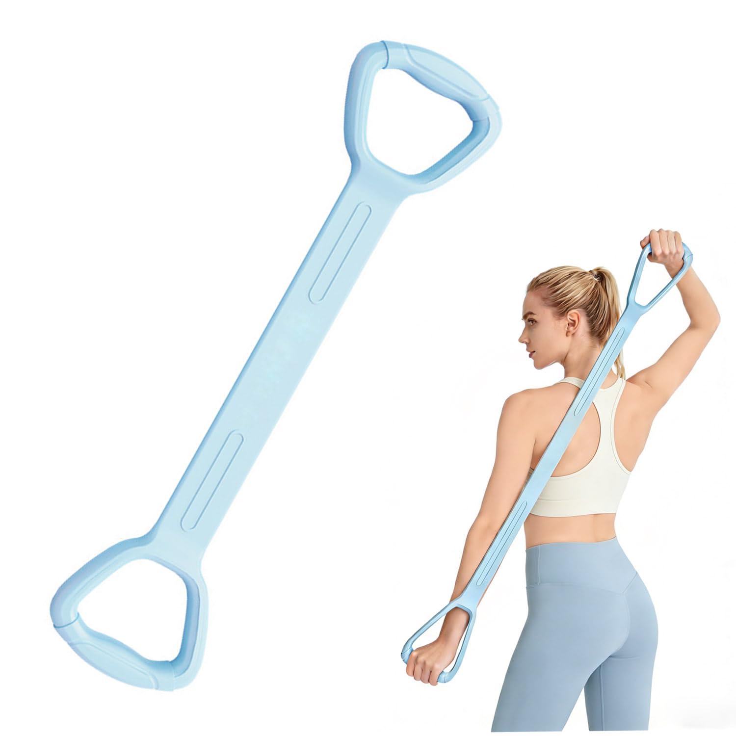 KixMalkinly Resistance Bands,Figure 8 Resistance Bands with Handles, Exercise Bands with Non-Slip Design for Women Men,ExerciseBand for Home,Gym, Yoga, Equipment for Pilates(Light-Blue)