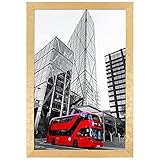 Golden State Art, 11x17 Gold Picture Frame - Solid Wood Poster Frames with Real Glass - Photo Frames...