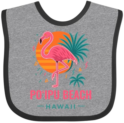inktastic Poipu Beach Hawaii Flamingo Tropical Vacation Baby Bib