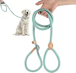 Guia Cachorros Unificada para Adestramento Passeio Pet Cães Resistente Coleira Corda 1,5/1,8 metros (Azul, 6mm*150cm)