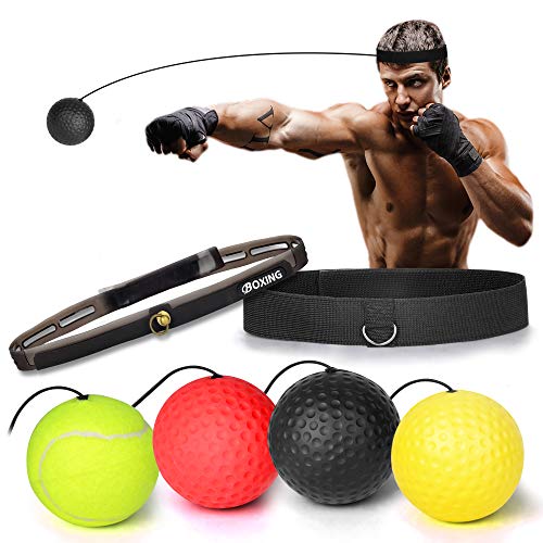 GETOO BOXING REFLEX BALL SET 4 DIFFICULTY REFLEX BALL 2 DIFFERENT