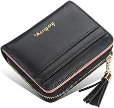 Shop24Direct Wallet Black with Zip Elegant companion for everyday use and on the go Dimensions: 9 x 11 x 3 cm, black, Casual