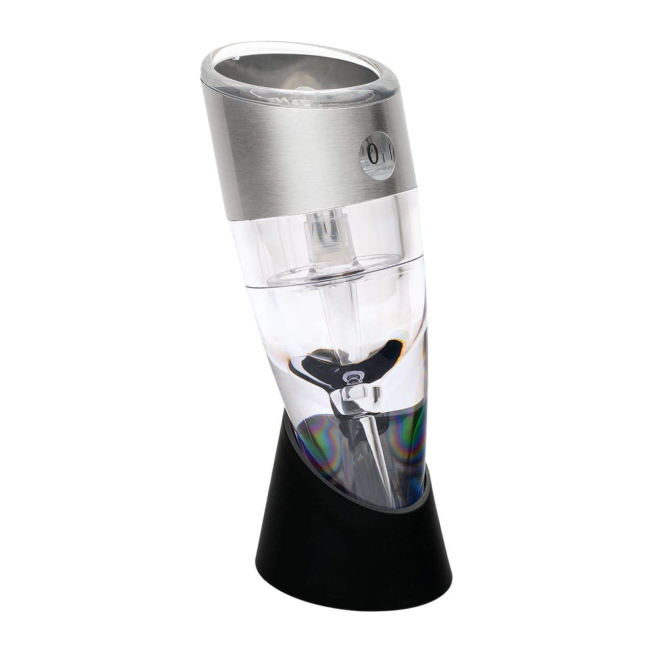 CKB Ltd® TWIST Adjustable Wine Aerator Aérateur de Vin - Triple Action conception avec six réglages pour la vitesse - Utilisé Par les Amateurs De Bon Vin Experts Sommeliers et Restaurants Du Monde Entier - Facile à nettoyer - Comprend Un Support d'afficha