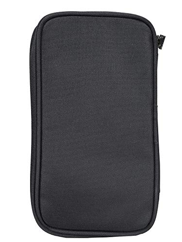 COSMUS Unisex-Adult Passport Holder Travel Case Wallet & Organizer Polyester Fabric Passport Holder- Black 2 51wAfP3ZUmL