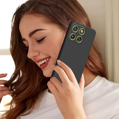 Image of amazon basics Back Cover for Moto Edge 70 5G | Ultra Slim Soft Rubberised Case | Matte Silicone Flexible Mobile Case | Camera Protection - Black