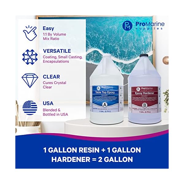 Promise Epoxy Clear Table Top Epoxy Resin That Self Levels, This is a