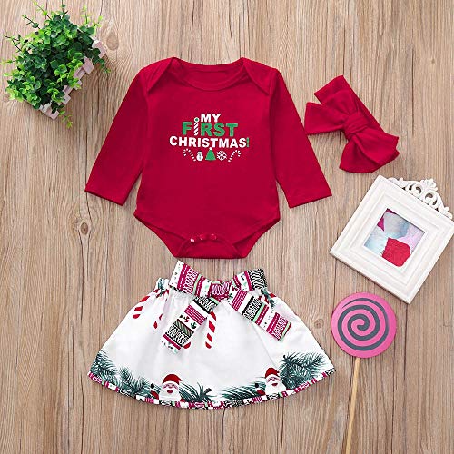 Jimmackey- Bambina 3pcs Neonata Natale Completini