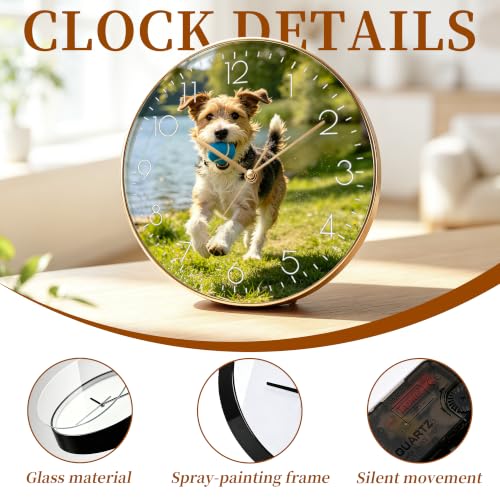 Custom Wall Clock, Personalized Round Clocks with Photo, Logo, Text - Image 5