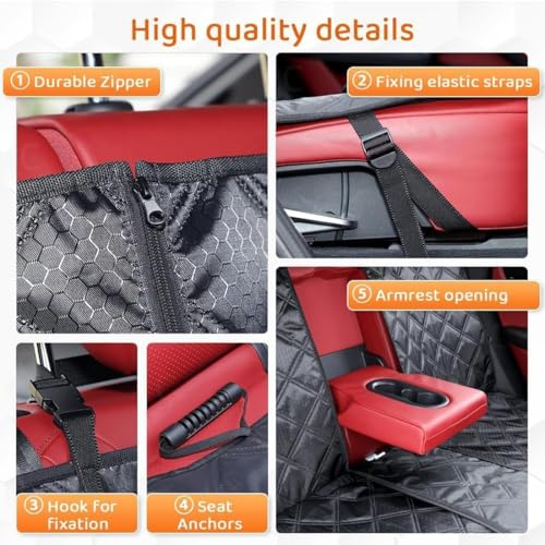 Housse siege voiture chien pour Dacia Sandero protège votre banquette arrière lors des sorties - 3