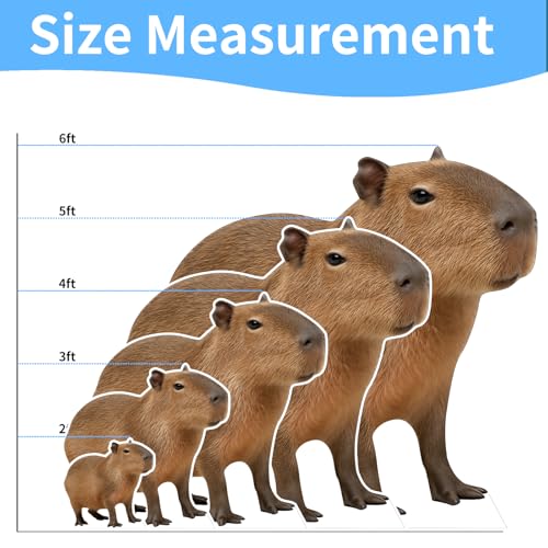 Image of Capybara Life Size Cardboard Cutout, 4FT, 1 PC for Party Decor | Fun Animal Standup Capybara for Birthday Parties, Events, Party Decor, Photo Shoots, Home Decoration & All Occasions
