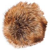 Pompon Kunstfell braun-zimt